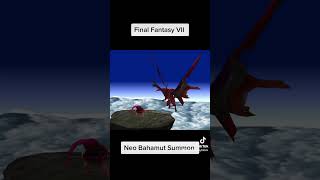 Final Fantasy VII - Neo Bahamut Summon #finalfantasytiktok #finalfantasy #ffvii #ff7 #summon