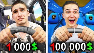 24 часа В МАШИНЕ за 1000$ 10.000$ и 100.000$
