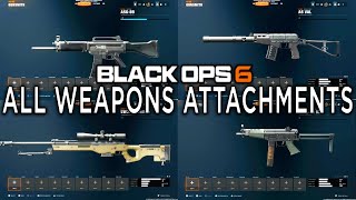 All Weapons Attachments in Black Ops 6 Gunsmith Showcase