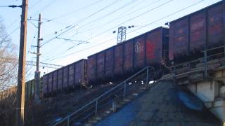 Грузовой поезд станция Нара(Наро-Фоминск)19.03.2015