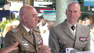 Eurosatory 2024 – Interview of General SCHILL, General MASIELLO and General BAUGNEE