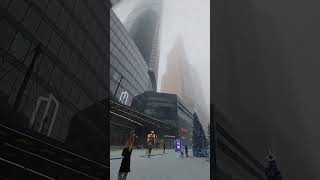 каменные джунгли  #Москва #Сити  падал белый #снег #красота #зима