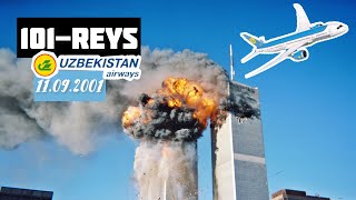 101-REYS | 11-Sentabr 2001-yil teraktida New Yorkga qo&#39;na olmagan @UzbekistanAirwaysHY  samolyoti