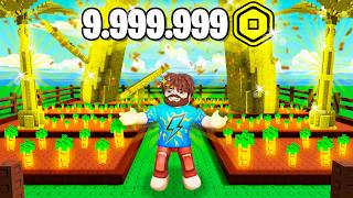 😰Мы Потратили 9.999.999 РОБУКСОВ На ВЫРАСТИ САД в Роблокс! + Кабан