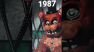 FNAF 1983 Freddy to 2005 #shorts