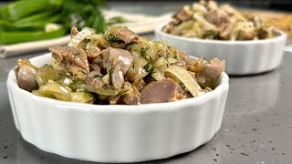 Готовлю лет 100! Закуска хоть на праздник, хоть к обеду! Куриные желудки маринованные, очень ВКУСНО!