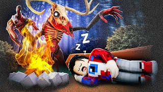 😱Выживаем 99 ДНЕЙ с ПРО ИГРОКОМ в Лесу в Роблокс!