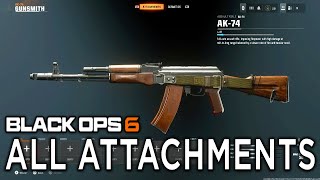 All Attachments of AK-74 in Black Ops 6 BETA Gunsmith Showcase