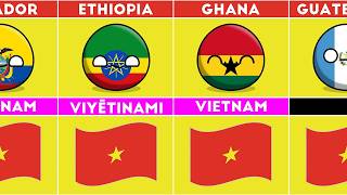 How to Say &quot;VIETNAM&quot; in Different Languages | Part 2 #countryballs