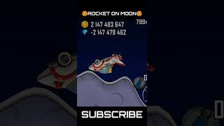 MY ROCKET ON THE MOON 😍😍😍||HILL CLIMB RACING||#shorts