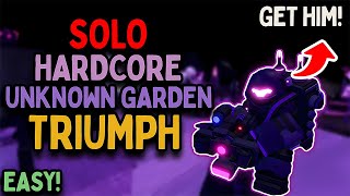 Solo Hardcore Triumph on Unknown Garden | Railgunner Ranger | TDS Tower Defense Simulator