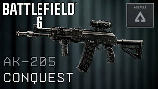 Conquest AK-205 AR Gameplay | Battlefield 6