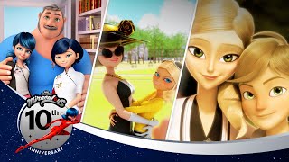 ЛЕДИ БАГ И СУПЕР-КОТ | 🔝 СЕМЬЯ  🐞 | 10 лучших моментов | 10-летний юбилей 💫