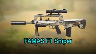 Chuyển đổi vũ khí FAMAS F1 Sniper - Call Of Duty Mobile