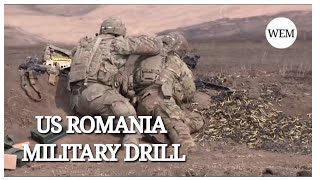 The US and Romanian Military conduct a Military drill