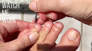 A pedicurist does her own DIY pedicure at home  ✅beginner friendly✅