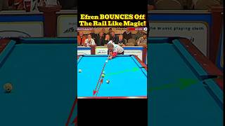 Efren Reyes Hits CRAZY Bounce Shot! 6-Ball Blocking? No Problem for The Magician!