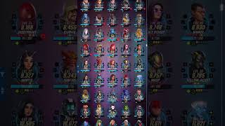 Marvel Strike Force: Here&#39;s my roster yall