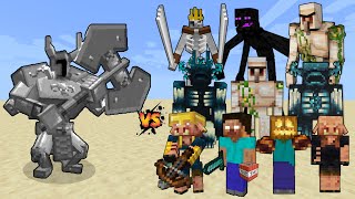 Ferrous Wroughtnaut (Official addon) vs Minecraft Bosses &amp; Mini bosses - Minecraft Boss Battle