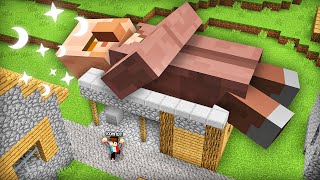 ЭТОТ ЖИТЕЛЬ ГИГАНТ УСНУЛ ПРЯМО НА МОЁМ ДОМЕ В МАЙНКРАФТ | Компот Minecraft