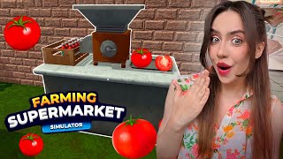НАЛАДИЛА ПЕРВОЕ ПРОИЗВОДСТВО! ➤ Farming &amp; Supermarket Simulator #2