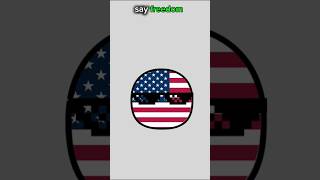 countries say freedom in different languages #shorts #viralshort #countryballs