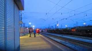 Электропоезд ЭД4М-0217 прибытие станция Нара(Наро-Фоминск)25.02.2015