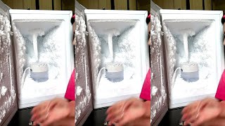 ASMR FREEZER ICE EATING