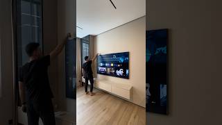 Телевизор картина Samsung The Frame 75&quot;. Как повесить на стену. #unboxing #theframe #tvinstallation