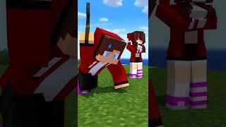 JJ&#39;s sister Grows Giant - MAIZEN Minecraft Animation #shorts