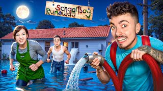 ЗАТОПИЛ ДОМ ЗЛЫХ РОДИТЕЛЕЙ В SCHOOLBOY RUNAWAY В МАЙНКРАФТ!