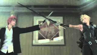 &quot;Final Fantasy VII: Advent Children&quot; Cloud vs Reno Funny scene