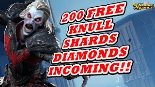 KNULL DIAMONDS AND 200 FREE SHARDS - MARVEL - MSF #marvelstrikeforce  #msf