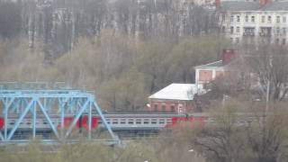 &quot;С Никольского Храма&quot; .Электропоезд ЭД4МК-0074 (Наро-Фоминск) 21.04.2017