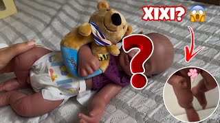 Uma nova bebê reborn de silicone sólido | ELA FAZ XIXI? | Babeside