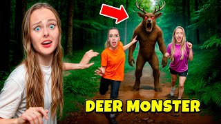 Я СНЯЛА DEER MONSTER из 99 НОЧЕЙ в ЛЕСУ в РЕАЛЬНОЙ ЖИЗНИ!