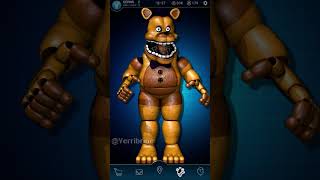FNAF AR - Springlock Failure Fredbear😱 (Workshop Animations) #shorts