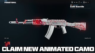 HOW TO CLAIM ANIMATED Guild Override CAMO Unlock! (Black Ops 6 Animated Reactive Camo Pack)