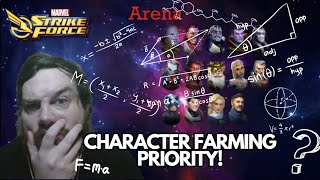 Character Priority Farm JULY2025 - New Player Guide/Returning Player guide - Marvel Strike Force